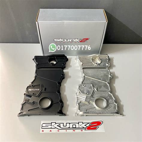 cnc chain cover|4 Piston Skunk2 K24 Billet Timing Chain Cover.